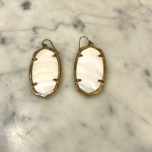Kendra Scott earrings white stone